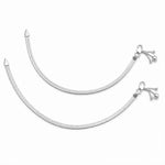 Load image into Gallery viewer, Taraash Single Line Designer Ending with Heart Charm 925 Silver Anklet For Women AN0550S