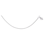 Load image into Gallery viewer, 925 Sterling Silver Plain Chain with Floral Charm Single Anklet for Women