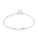 Load image into Gallery viewer, 925 Sterling Silver Plain Chain with Floral Charm Single Anklet for Women