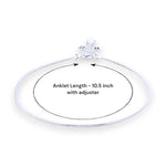 Load image into Gallery viewer, 925 Sterling Silver Plain Chain with Floral Charm Single Anklet for Women