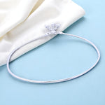 Load image into Gallery viewer, 925 Sterling Silver Plain Chain with Charm Single Anklet for Women