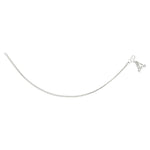 Load image into Gallery viewer, 925 Sterling Silver Plain Chain with Charm Single Anklet for Women