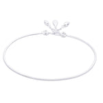 Load image into Gallery viewer, Taraash 925 Sterling Silver Plain Chain with Charm Single Anklets for Women