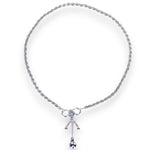 Load image into Gallery viewer, 925 Sterling Silver Twisted Line Chain Single Anklet for Women