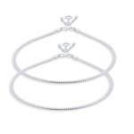Load image into Gallery viewer, Taraash anklet for women in silver