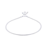 Load image into Gallery viewer, 925 Sterling Silver Box Chain with Charm Single Anklet for Women