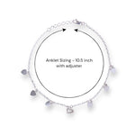 Load image into Gallery viewer, 925 Sterling Silver Heart Charms Single Anklet For Women