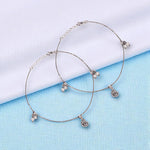 Load image into Gallery viewer, 925 Sterling Silver Sea Shell Pearl Charm Antique Finish Anklet for Women