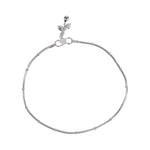 Load image into Gallery viewer, 925 Sterling Silver Fancy Plain Chain With Beads Anklet for Women