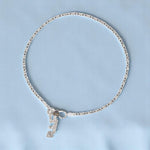Load image into Gallery viewer, 925 Sterling Silver Fancy Chain with Charms Single Anklet For Women