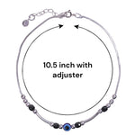 Load image into Gallery viewer, 925 Sterling Silver Evil Eye Chain Single Anklets for Women