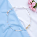 Load image into Gallery viewer, 925 Sterling Silver Infinity with CZ Single Anklet for Women