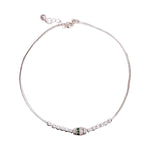 Load image into Gallery viewer, 925 Sterling Silver Evil Eye Beaded Chain Single Anklet for Women