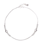 Load image into Gallery viewer, 925 Sterling Silver Multi Beaded Single Anklet for Women
