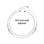 Load image into Gallery viewer, 925 Sterling Silver Multi Beaded Single Anklet for Women