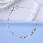 Load image into Gallery viewer, 925 Sterling Silver Beaded Charm Chain Single Anklet for Women