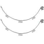 Load image into Gallery viewer, Taraash anklets for women of silver