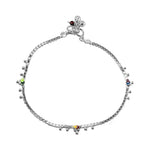 Load image into Gallery viewer, 925 Sterling Silver Box Chain with Ghungroo Traditional Single Anklet for Women