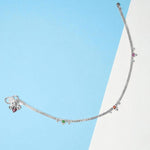 Load image into Gallery viewer, 925 Sterling Silver Fancy Box Chain with Ghungroo Single Anklet for Women