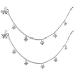 Load image into Gallery viewer, Taraash 925 Sterling Silver CZ Chain Anklet For Women
