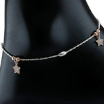 Load image into Gallery viewer, Taraash 925 Sterling Silver Star Charm Anklet For Women