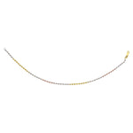 Load image into Gallery viewer, 925 Sterling Silver Single Tri-Tone Ball Chain Anklet for Women
