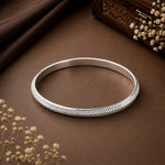 Load image into Gallery viewer, Taraash 925 Sterling Diamond Cut Silver Sardar Kada For Men BG1714S210