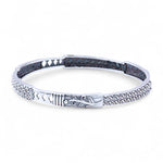 Load image into Gallery viewer, 925 Sterling Silver Engraved Ethnic Design Single Bangle for Women