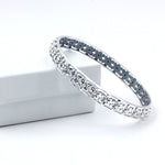 Load image into Gallery viewer, 925 Sterling Silver Intricate Floral Design Single Bangle for Women