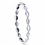 Load image into Gallery viewer, 925 Sterling Silver Twisted Design Single Bangle for Women