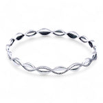 Load image into Gallery viewer, 925 Sterling Silver Twisted Design Single Bangle for Women