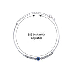 Load image into Gallery viewer, 925 Sterling Silver Rakhis Evil Eye Rakhi for Brother
