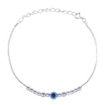 Load image into Gallery viewer, 925 Sterling Evil Eye Beaded Rakhi Rakhi for Brother