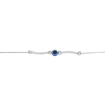Load image into Gallery viewer, 925 Sterling Silver Evil Eye Silver Beads Rakhi For Brother
