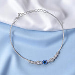 Load image into Gallery viewer, 925 Sterling Silver Evil Eye Multi Beaded Rakhi Bracelet for Men
