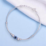 Load image into Gallery viewer, 925 Sterling Silver Evil Eye Beaded Rakhi Bracelet for Brother