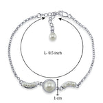 Load image into Gallery viewer, Taraash 925 Sterling Silver CZ Pearl Bracelet For Women