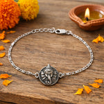 Load image into Gallery viewer, 925 Sterling Silver Antique-Finish Ganesha Rakhi for Brother