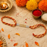 Load image into Gallery viewer, Hanuman Mantra Design Chandi Rakhi Bracelet for Men