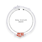 Load image into Gallery viewer, 925 Sterling Silver Ram Design 8 inch Chain Rakhi For Brother