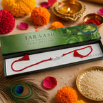 Load image into Gallery viewer, 925 Sterling Silver Mahadev Design Red Thread Rakhi for Men