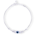 Load image into Gallery viewer, 925 Sterling Silver Evil Eye Beaded Chain Bracelet for Mens