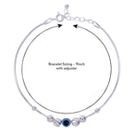 Load image into Gallery viewer, 925 Sterling Silver Chain Evil Eye Beaded Bracelet for Mens