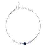 Load image into Gallery viewer, 925 Sterling Silver Evil Eye Beaded Bracelet for Men