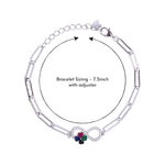 Load image into Gallery viewer, 925 Sterling Silver Infinity With Multi CZ Bracelet for Women/Girls