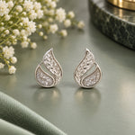 Load image into Gallery viewer, 925 Sterling Silver Glitter Leaf Pattern Earrings for Women
