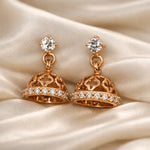 Load image into Gallery viewer, 925 Sterling Silver Floral CZ Jhumki for Women