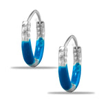Taraash silver hoop earrings women