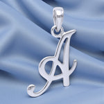 Load image into Gallery viewer, 925 Sterling Silver Cursive A Letter Pendant for Men and Women
