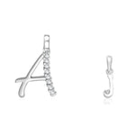 Load image into Gallery viewer, Taraash 925 Sterling Silver Couple Alphabet Pendants "A" and "J" Initial Letter Pendants